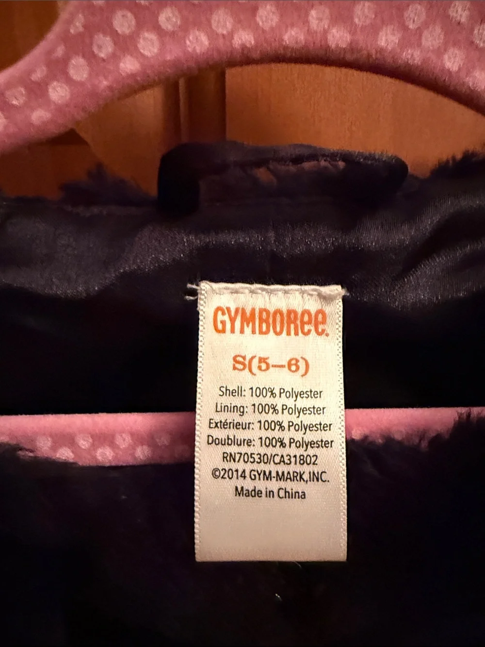 Gymboree Plush Black Faux Fur Capelet